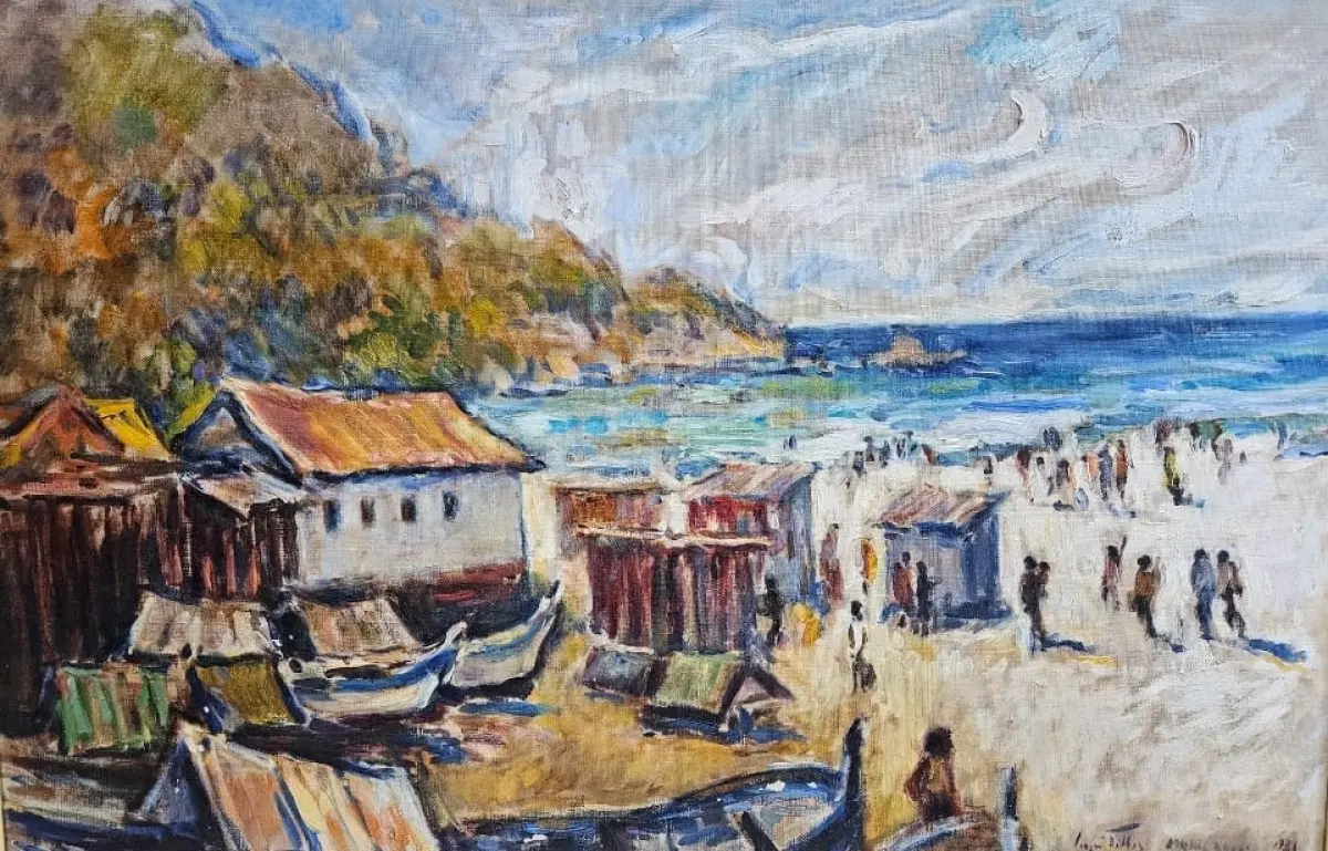 LOTE 000 - ARRAIAL DO CABO - SERRGIO TELLES  - OLEO SOBRE TELA