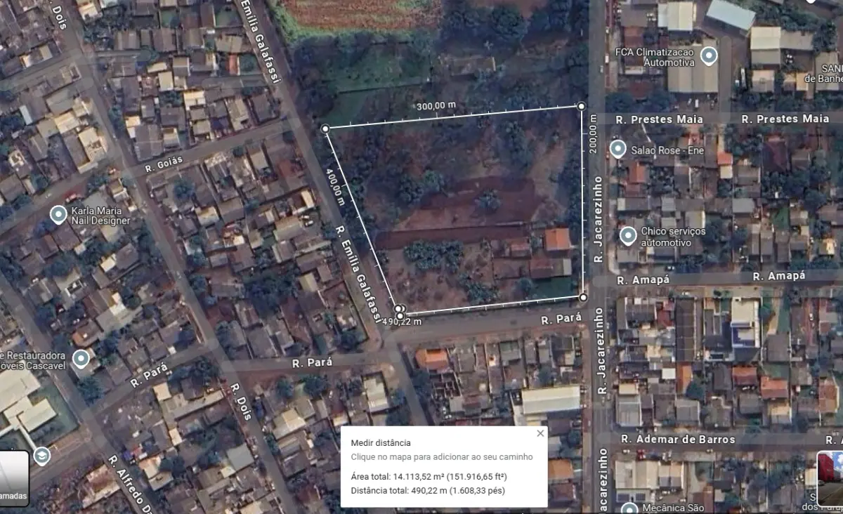 LOTE 000 - TERRENO COMERCIAL  COM  14. 108 M2 REGIÃO NORTE - CASCAVEL PR ( Final da rua jacarezinho)