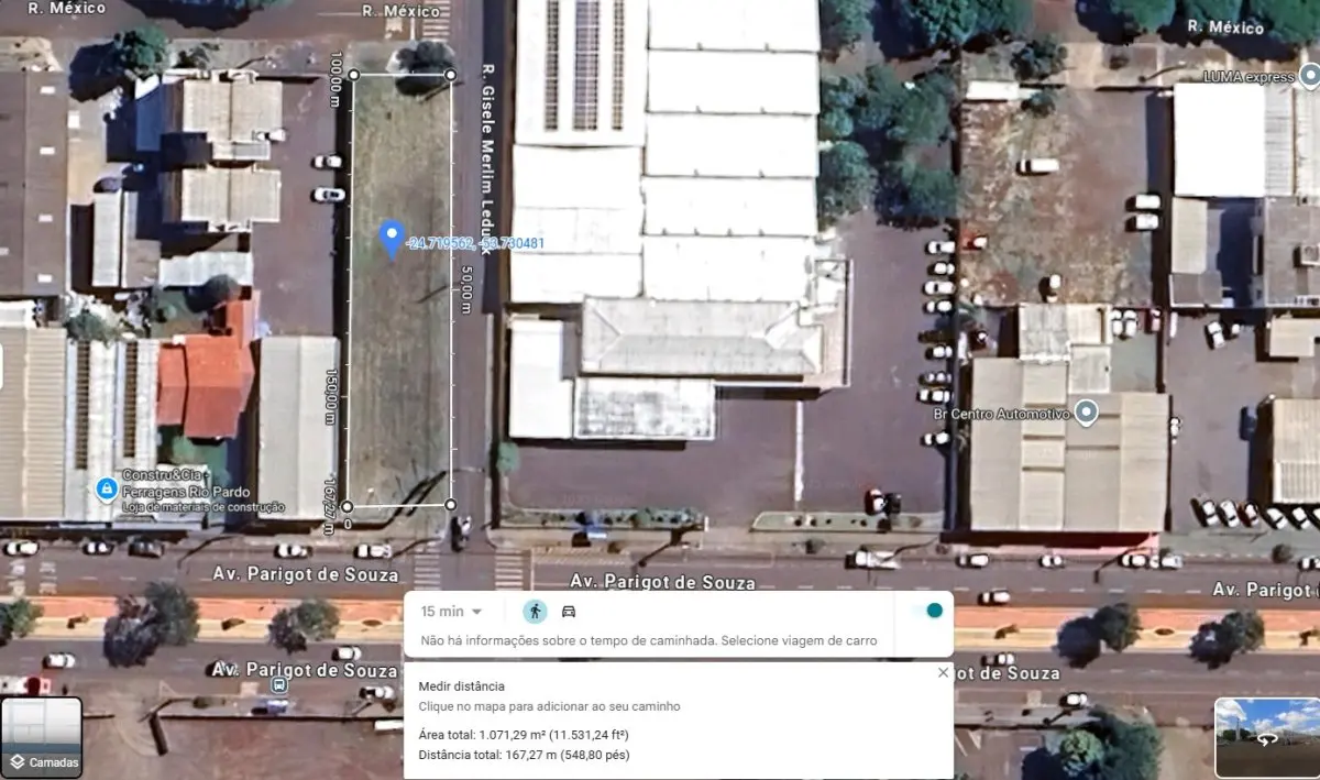 LOTE 001 - TERRENO COMERCIAL TOLEDO PR. ( 1.067 M2) AVENIDA PARIGOT DE SOUZA.