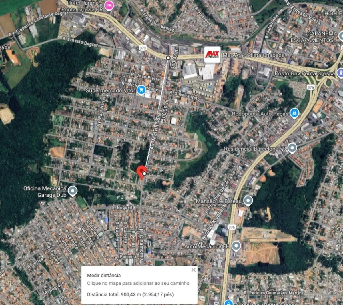 LOTE 000 - TERRENO DE 871,20 M2 em PONTA GROSSA - PR (AVENIDA MELVIN JONES 1064)