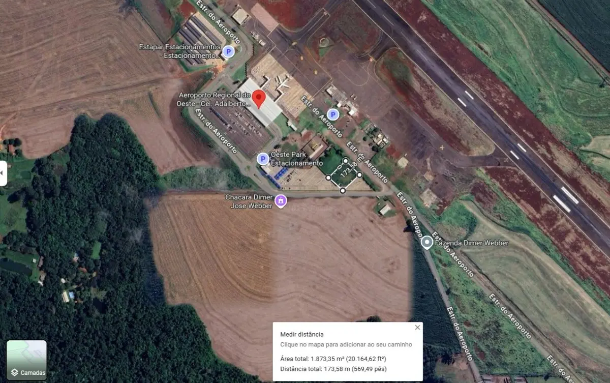 LOTE 001 - TERRENO COM 1873 M2 - LOCALIZADO NO AEROPORTO EM CASCAVEL PR