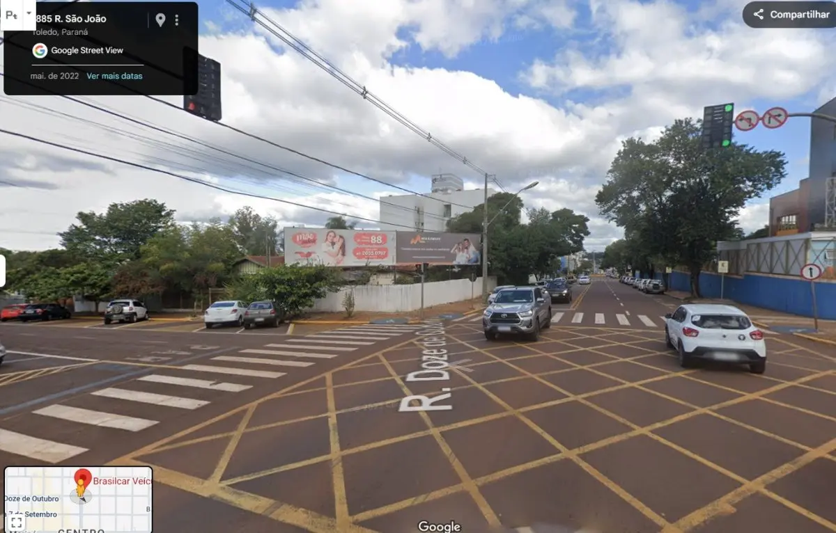 LOTE 001 - TERRENO COMERCIAL 500M2 EM TOLEDO/PR  ( AVENIDA SÃO JOAO ESQ. 12 DE OUTUBRO )