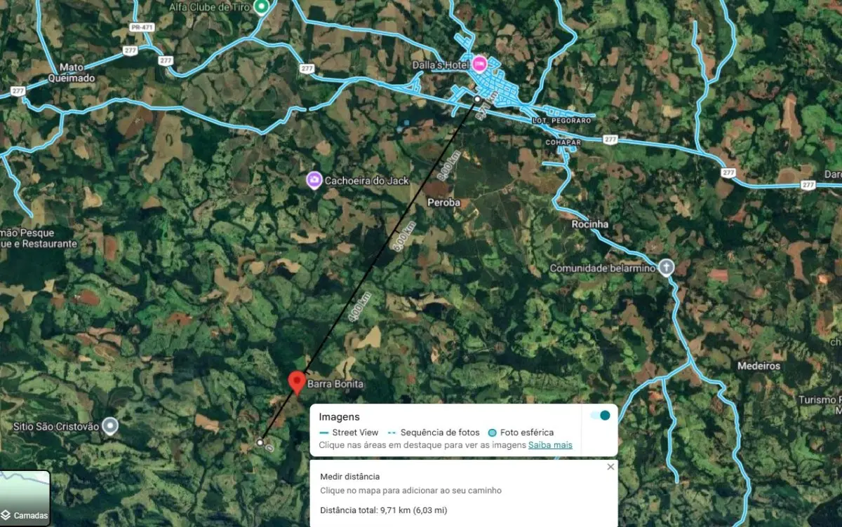 LOTE 000 - LOTE RURAL - FRAÇÃO IDEAL DE 32,24% da MATRICULA 7.459 - COM 9,09 ALQUEIRES EM GURANIAÇU PR