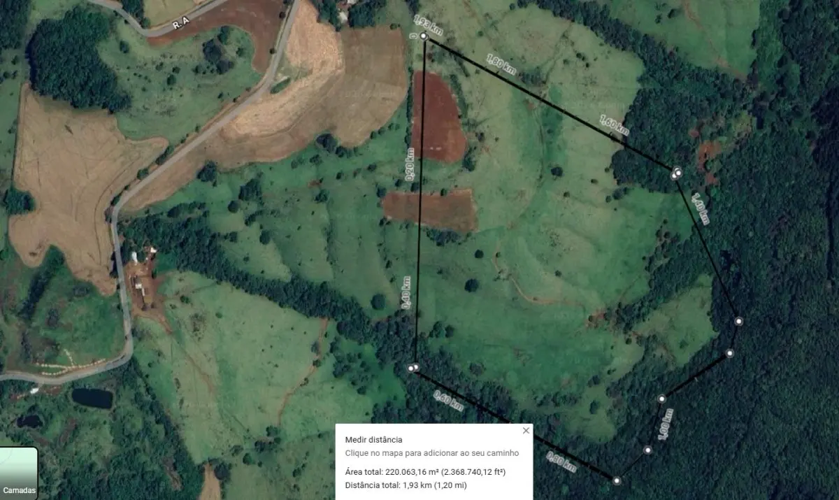 LOTE 000 - LOTE RURAL - FRAÇÃO IDEAL DE 32,24% da MATRICULA 7.459 - COM 9,09 ALQUEIRES EM GURANIAÇU PR