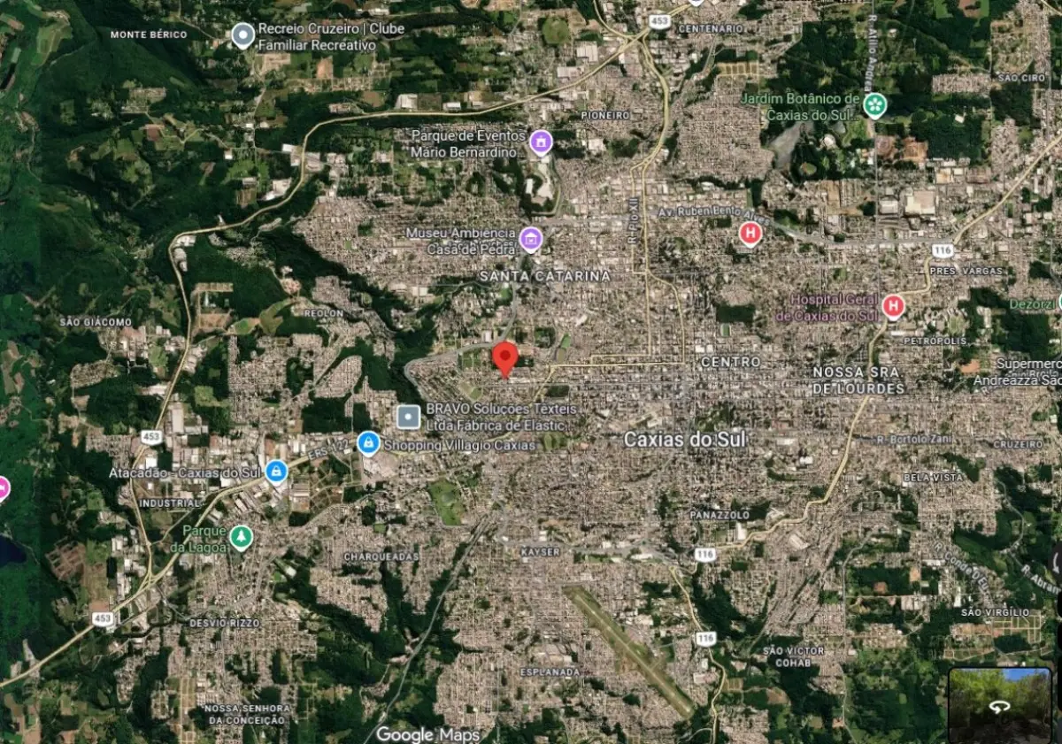 LOTE 000 - TERRENO DE ESQUINA - CAXIAS DO SUL RS com 307,89 m2 ( bairro cincoentenario)