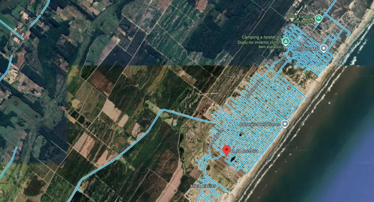 LOTE 000 - TERRENO NO LITORAL COM 422 M2 PRAIA DE BALNEARIO BELLATORRES - PASSO DE TORRES SC