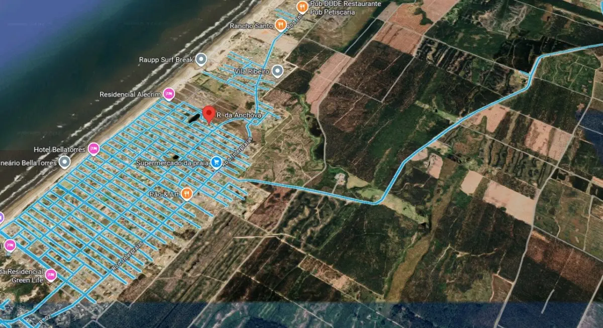 LOTE 000 - TERRENO NO LITORAL COM 422 M2 PRAIA DE BALNEARIO BELLATORRES - PASSO DE TORRES SC