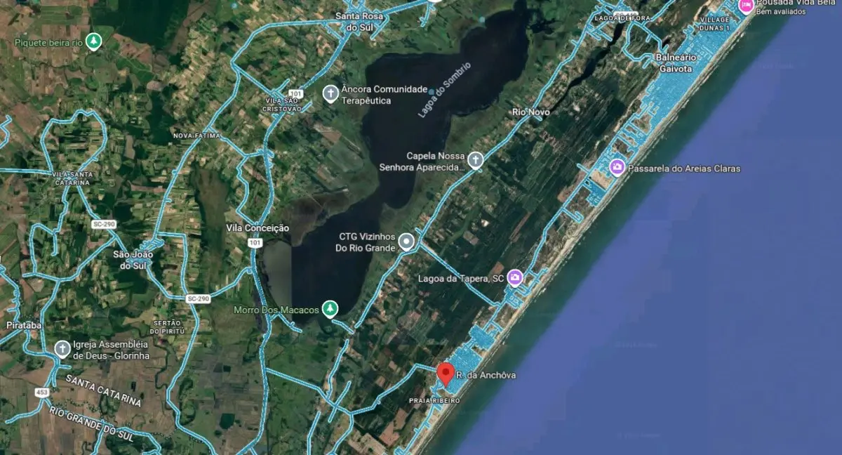 LOTE 000 - TERRENO NO LITORAL COM 422 M2 PRAIA DE BALNEARIO BELLATORRES - PASSO DE TORRES SC