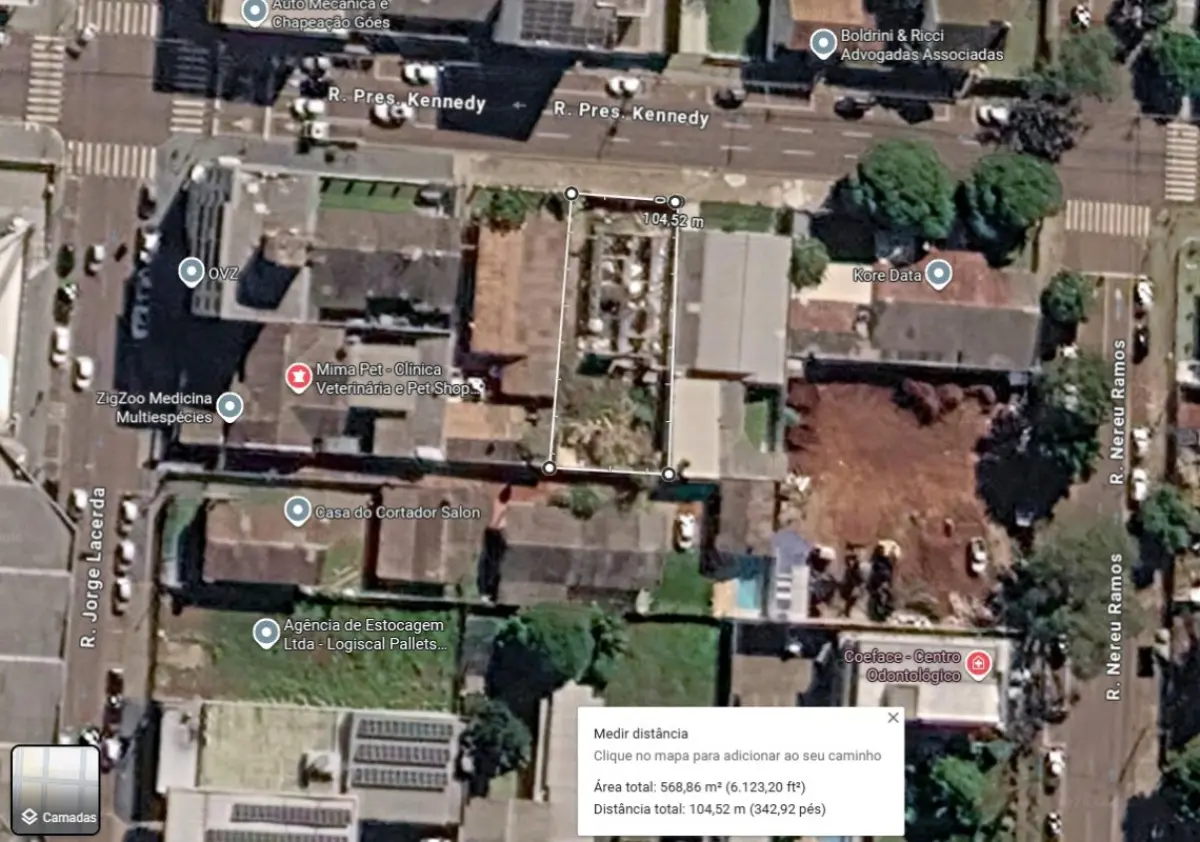 LOTE 000 - TERRENO COM 569,80 M2 - CASCAVEL PR - (Proximo Shopping JL)  Rua Presidente Kenedy