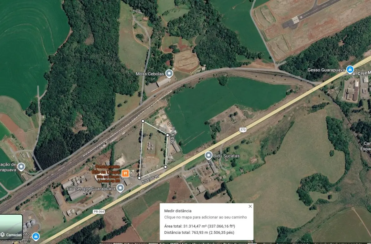LOTE 000 - TERRENO COM 31.321 M2 - GUARAPUAVA PR - (FRENTE BR 277)