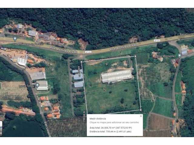 AREA INDUSTRIAL ITATIBA SP - COM AREA DE 36.000 METROS E BARRACÃO DE 3 MIL M2