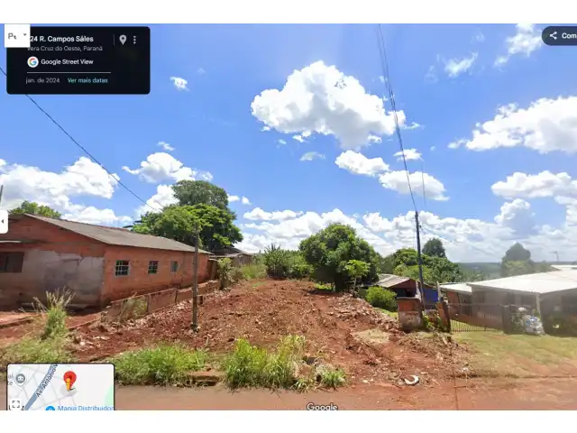 TERRENO COM 442 M2 EM VERA CRUZ OESTE PR (Bairro Jardim  América- Rua campos Salles, 224 )
