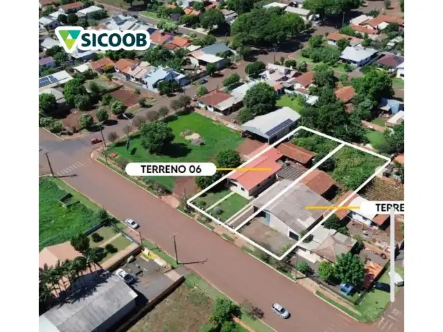 TERRENO URBANO COM 2.160 M2 COM CONSTRUÇÃO NÃO AVERBADA MUNICIPIO DE NOVA SANTA ROSA PR