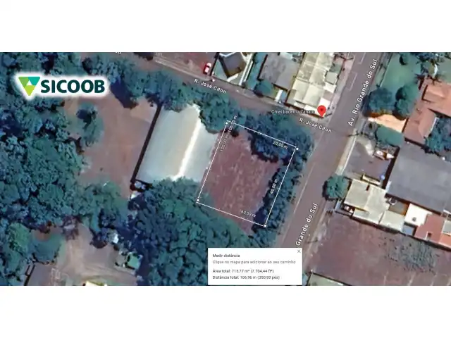 TERRENO URBANO COM 715,10 METROS QUADRADOS EM  CORBÉLIA PARANA
