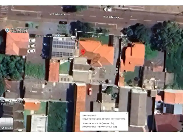 IMÓVEL COMERCIAL COM 368 M2 E TERRENO COM 840 M2 RUA FORTALEZA - CASCAVEL PR