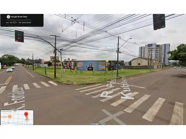 TERRENO DE ESQUINA COM 2.888, 87 M2 RUA PRESIDENTE KENENDY PROXIMO DA UNIPAR CASCAVEL PR