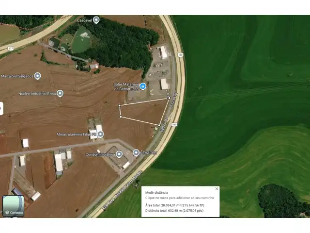 TERRENO DE 20.062 MIL M2 NÚCLEO INDUSTRIAL CASCAVEL ( Sentido Cap. Leon.Marques)