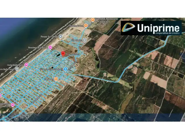 TERRENO NA PRAIA COM 422 M2 BALNEÁRIO BELLATORRES - PASSO DE TORRES SC -