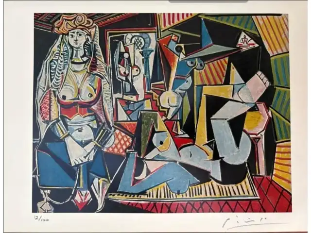 OBRA DE ARTE – LES FEMMES D'ALGER (Version 'O') – ARTISTA – PABLO PICASSO – Quadro Copia Autentica.