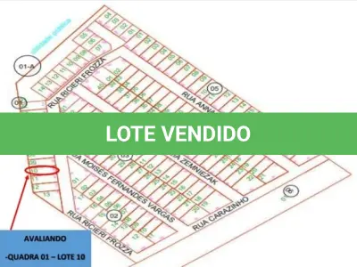 LOTE 000 - TERRENO COM 250 M2 em SANTA TEREZA DO OESTE ( JARDIM PADOVANI)