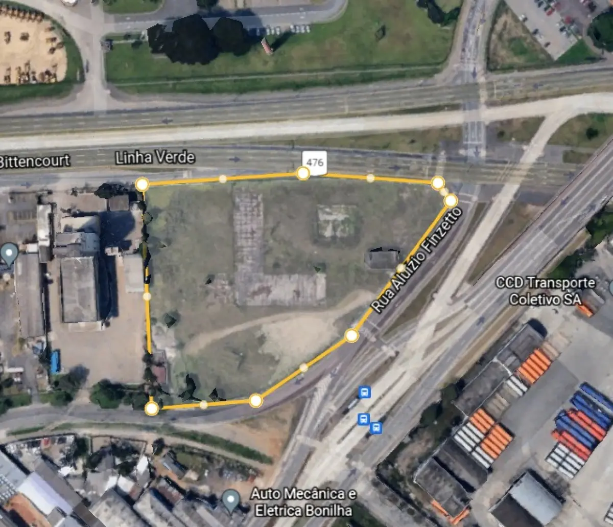 LOTE 000 - TERRENO  COMERCIAL EM CURITIBA PR  15 MIL M2 NA LINHA VERDE