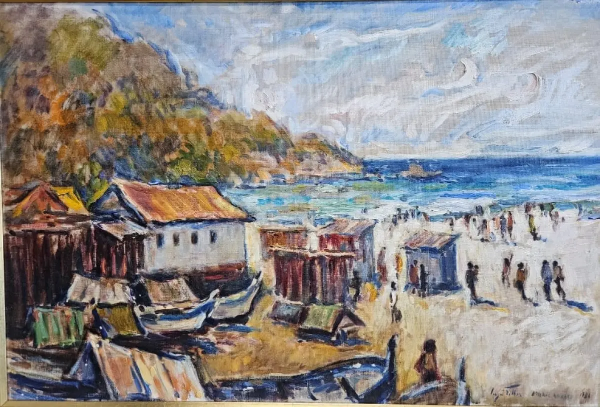 LOTE 000 - ARRAIAL DO CABO - SERRGIO TELLES  - OLEO SOBRE TELA