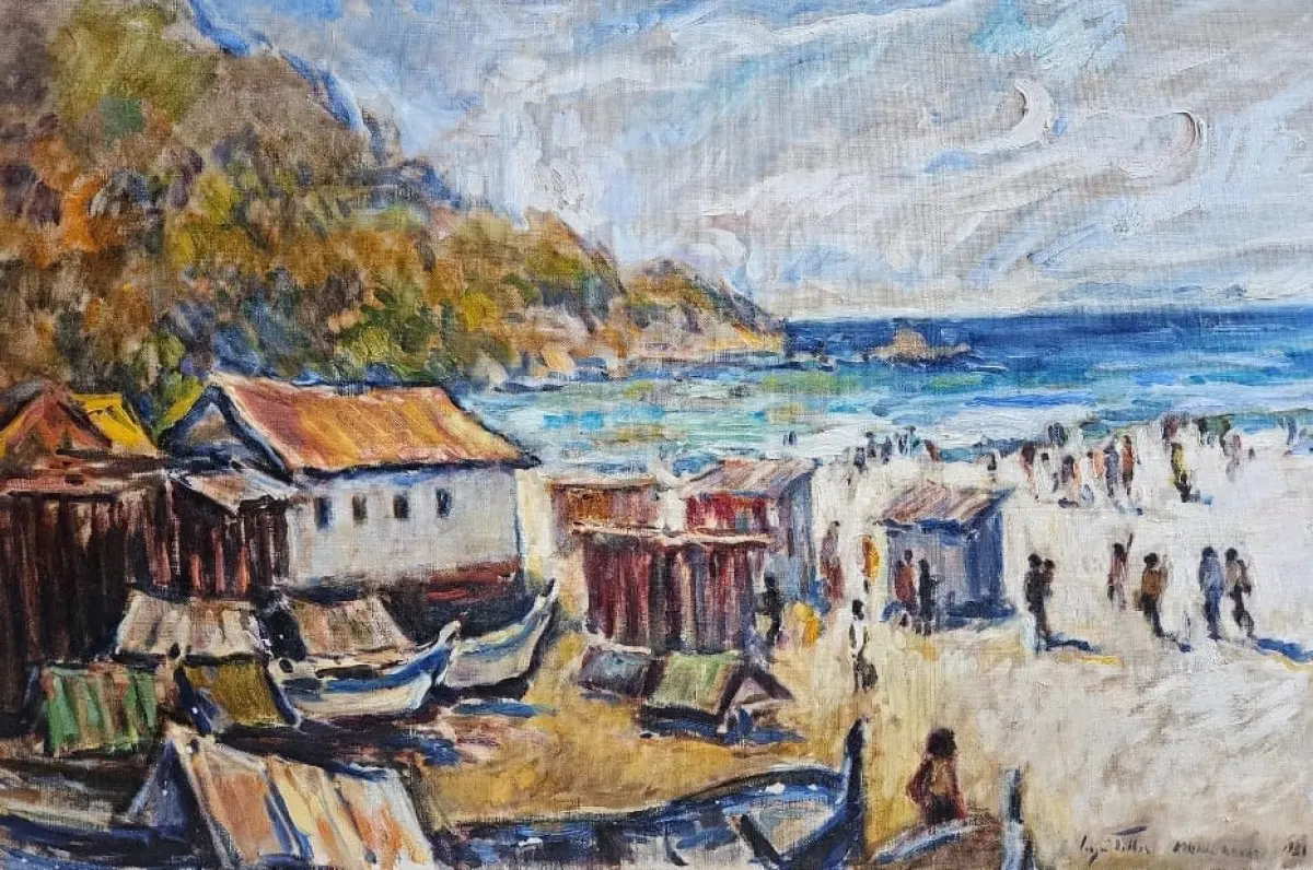 LOTE 000 - ARRAIAL DO CABO - SERRGIO TELLES  - OLEO SOBRE TELA