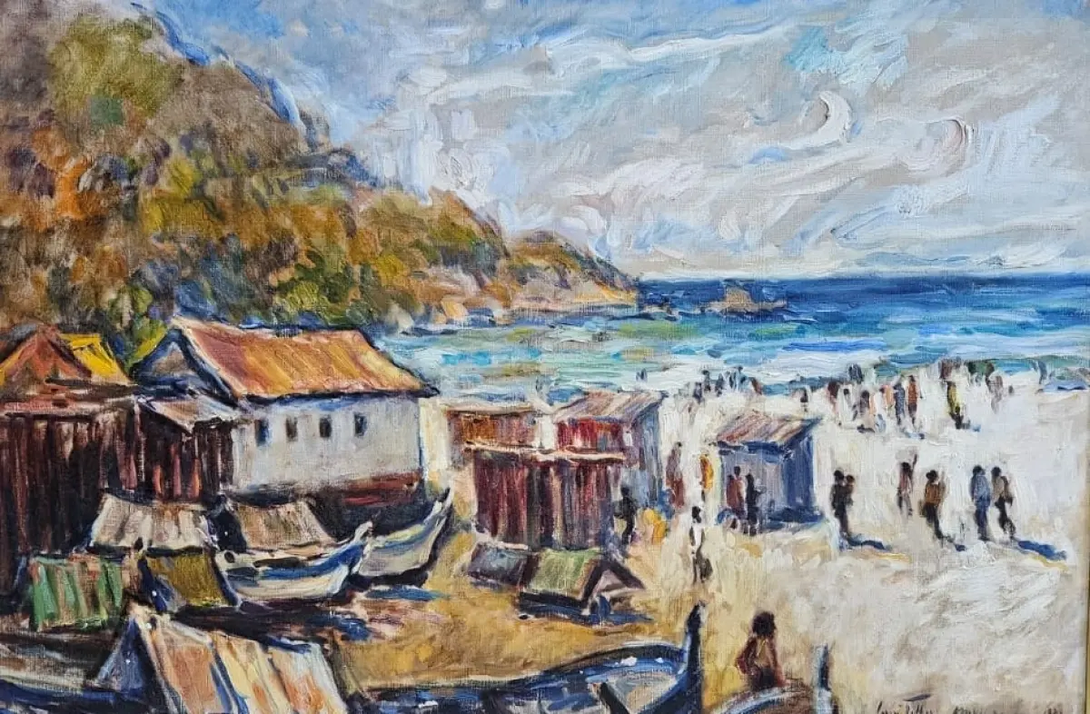 LOTE 000 - ARRAIAL DO CABO - SERRGIO TELLES  - OLEO SOBRE TELA