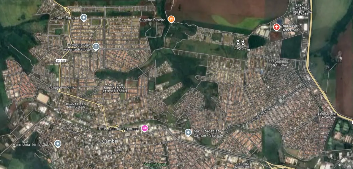 LOTE 000 - TERRENO COM 3.515,25 M2 - CAMBÉ PARANÁ - BAIRRO JARDIM CIDADE ALTA