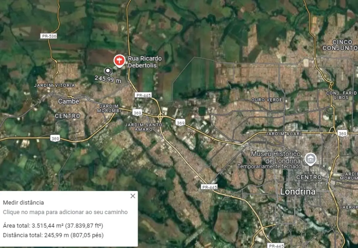 LOTE 000 - TERRENO COM 3.515,25 M2 - CAMBÉ PARANÁ - BAIRRO JARDIM CIDADE ALTA
