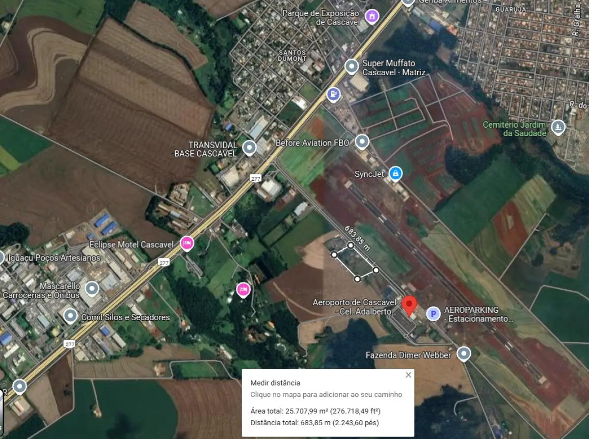 LOTE 000 - TERRENO COM 25.704,95 M2 - ESTRADA DO AEROPORTO - CASCAVEL - PR