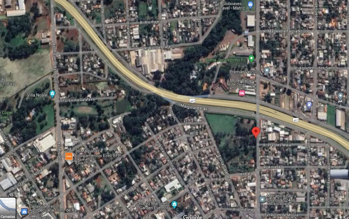 LOTE 000 - TERRENO COMERCIAL COM 31.400 m2  - CASCAVEL PR - RUA JACAREZINHO BAIRRO SÃO CRISTOVÃO.