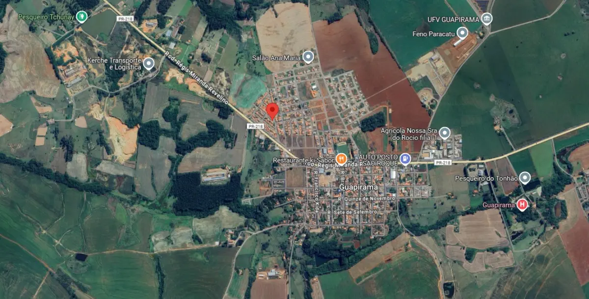 LOTE 000 - TERRENO COM 200 M2  COM IMOVEL ALVENARIA DE 120M2 ( NÃO AVERBADO) em GUAPIRAMA PR -