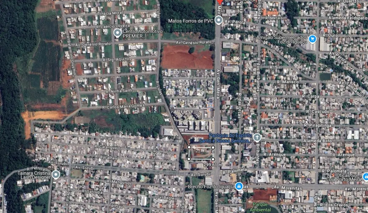 LOTE 000 - TERRENO COM  4.958,92 m2 FOZ DO IGUAÇU PR - AVENIDA GENERAL MEIRA ( Prox. Residencial Angatu)