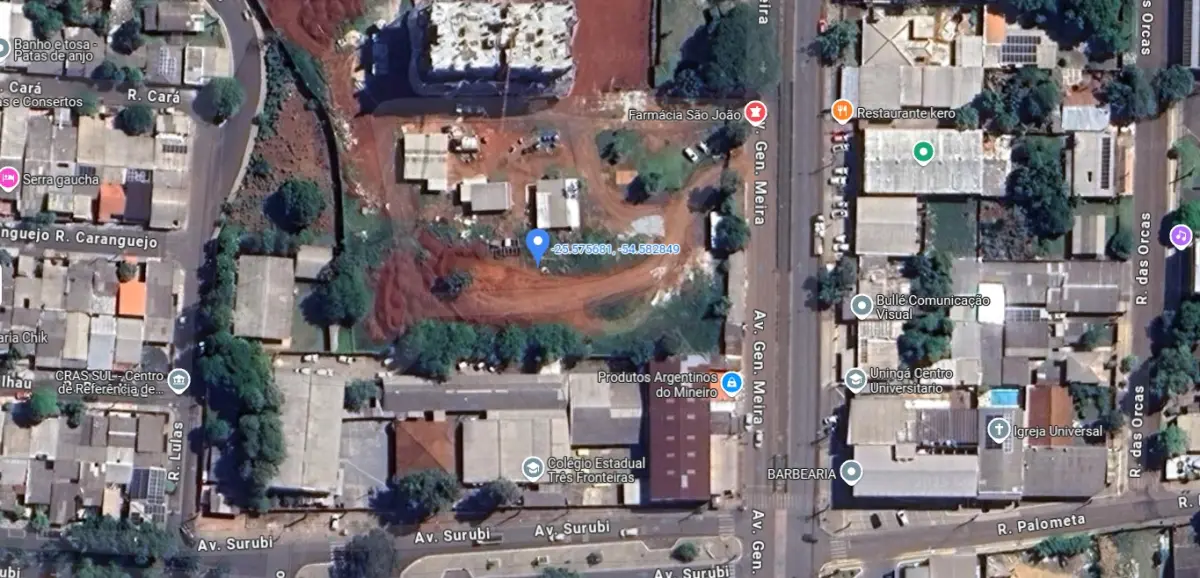 LOTE 000 - TERRENO COM  4.958,92 m2 FOZ DO IGUAÇU PR - AVENIDA GENERAL MEIRA ( Prox. Residencial Angatu)