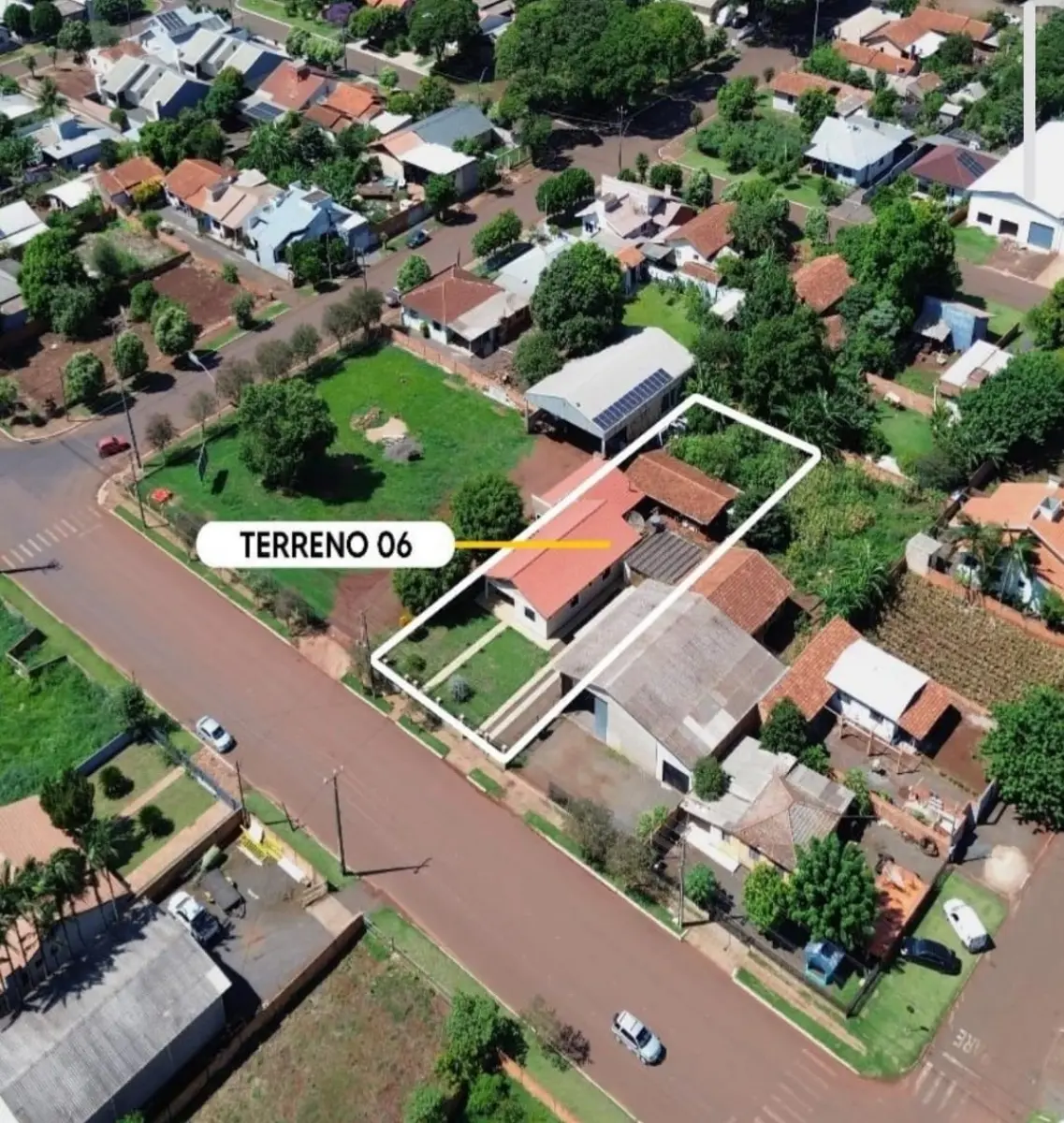 LOTE 000 - TERRENO URBANO COM 2.160 M2 COM CONSTRUÇÃO NÃO AVERBADA MUNICIPIO DE NOVA SANTA ROSA PR