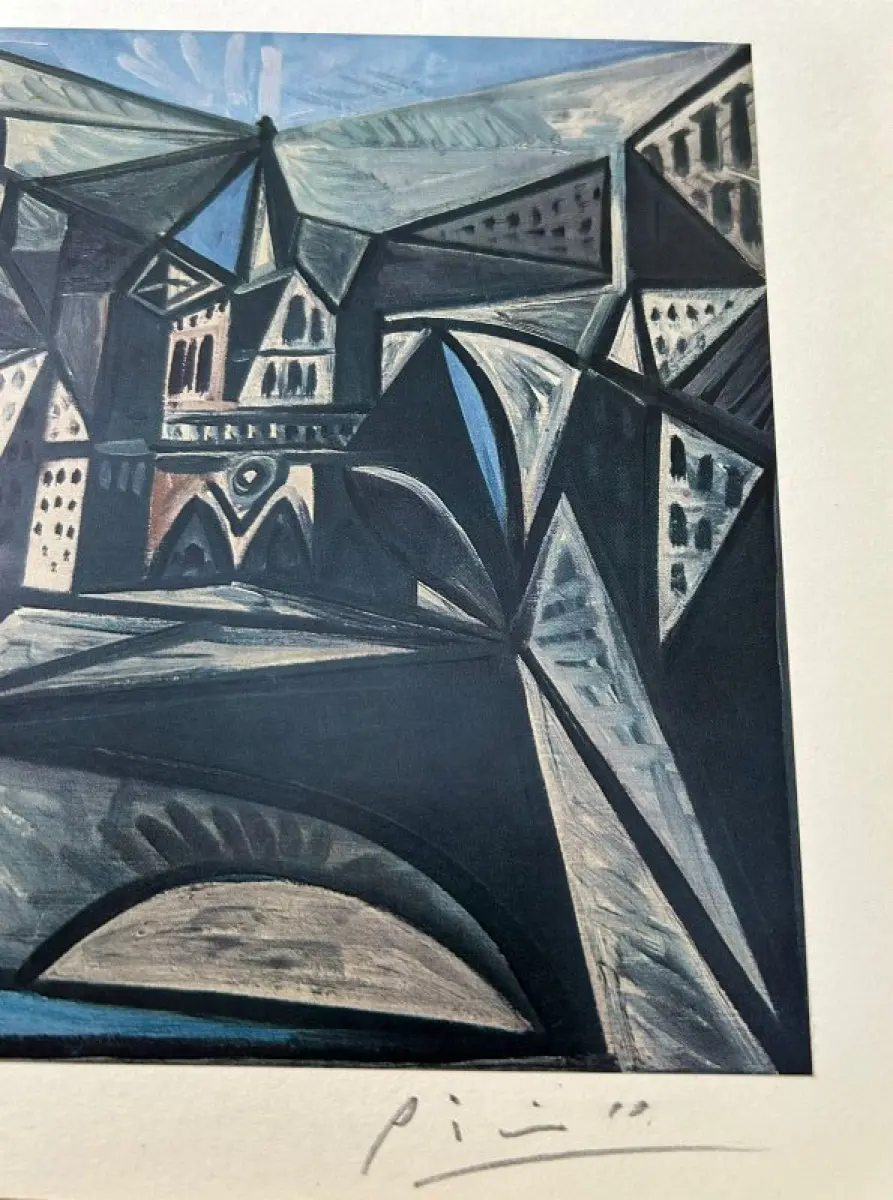 LOTE 001 - BEM – OBRA DE ARTE – VIEW OF PARIS WITH NOTRE-DAME – ARTISTA – PABLO PICASSO