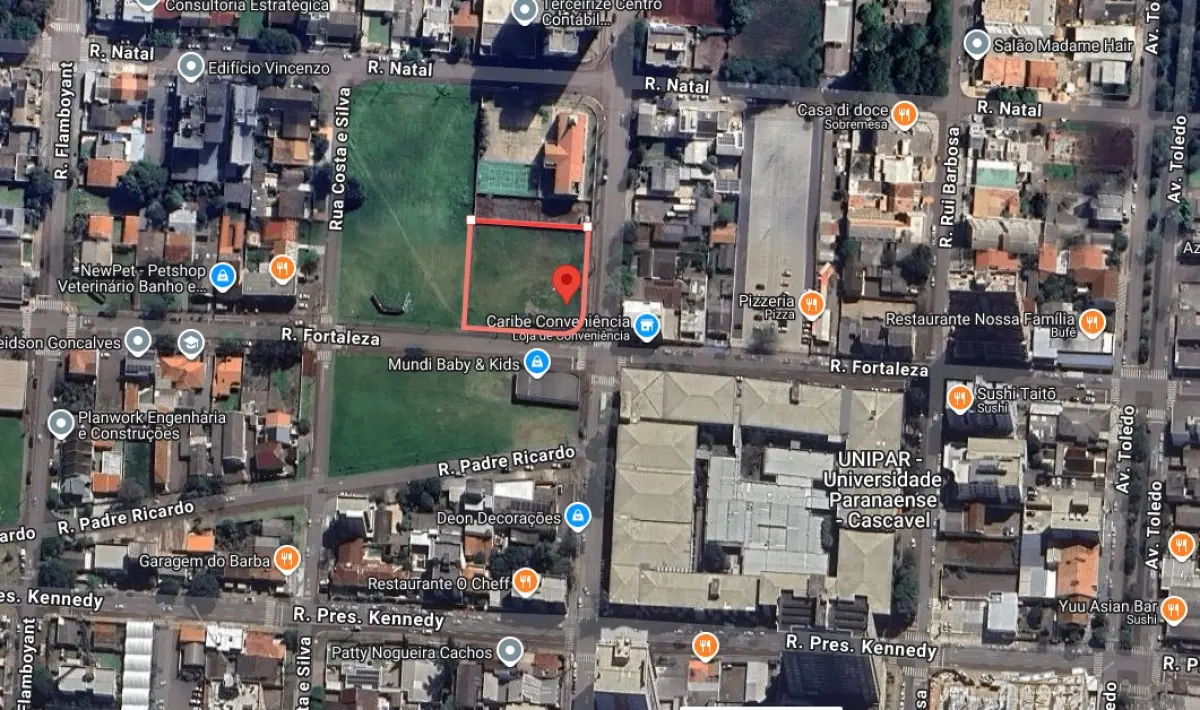 LOTE 001 - TERRENO COMERCIAL ESQUINA  COM 2.888,87 M2 CENTRO EM  CASCAVEL PR