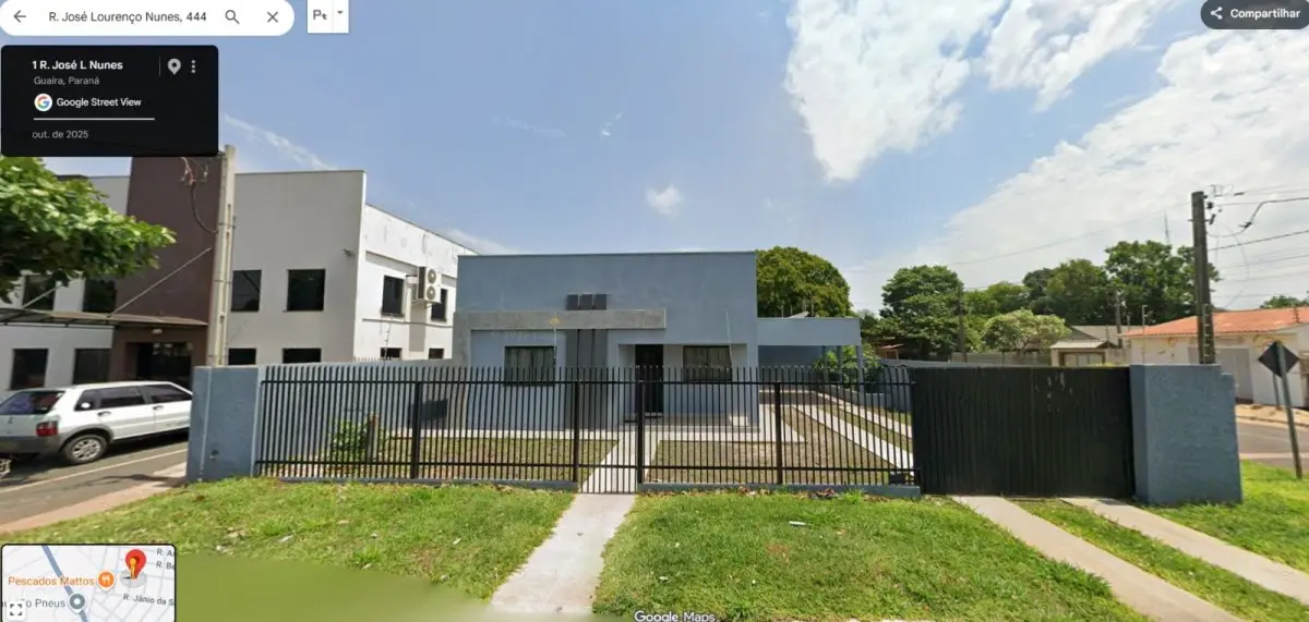 LOTE 000 - CASA COM 94,05 M2 - GUAÍRA PR  - TERRENO COM 280,26 m2