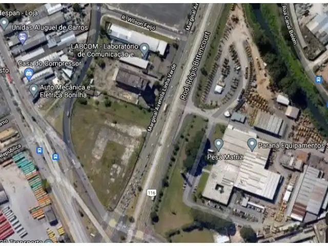 TERRENO COMERCIAL CURITIBA PR 15 MIL M2 ( localizado em frente a PESA-CATERPILLAR) na Linha Verde)