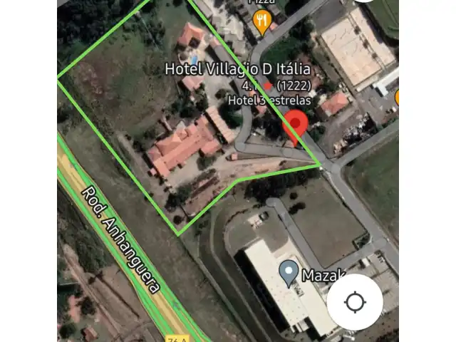 TERRENO COM 29.342 M2 VINHEDO SP.  NA VIA ANHANGUERA - COM EDIFICAÇÃO HOTEL