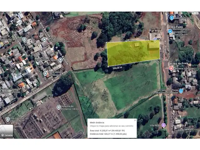 TERRENO URBANO COM 9.195 M2 CASCAVEL - PR AVENIDA PIQUIRI ( Prox. Almayer Supermercado)