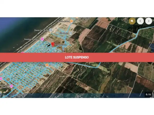 TERRENO NA PRAIA COM 422 M2 BALNEÁRIO BELLATORRES - PASSO DE TORRES SC -
