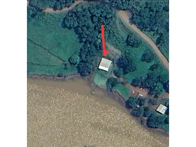 LOTE 000 - TERRENO RURAL COM 1.050 M2  no ALAGADO de  BOA VISTA APARECIDA PR (FRENTE PARA O ALAGADO)