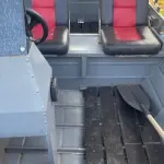 LOTE 000 - BARCO ALUMÍNIO 6 METROS CONJUNTO COM MOTOR EVINRUDE 35 HP E CARRETA PARANA REBOQUES