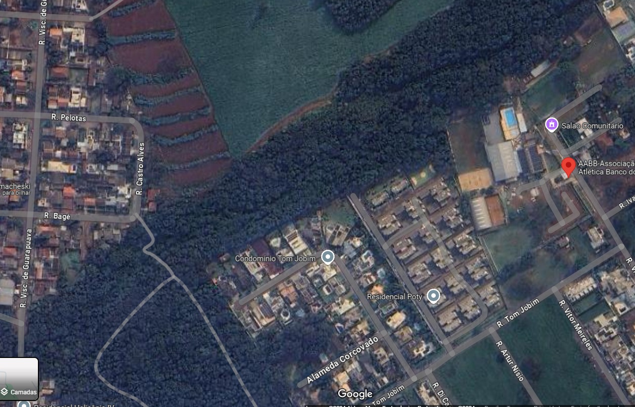 TERRENO COM 29.962,31 M2 NO BAIRRO CANADÁ EM CASCAVEL PR. ( FUNDOS COM CONDOMÍNIO TOM JOBIM), localizado em Cascavel - PR