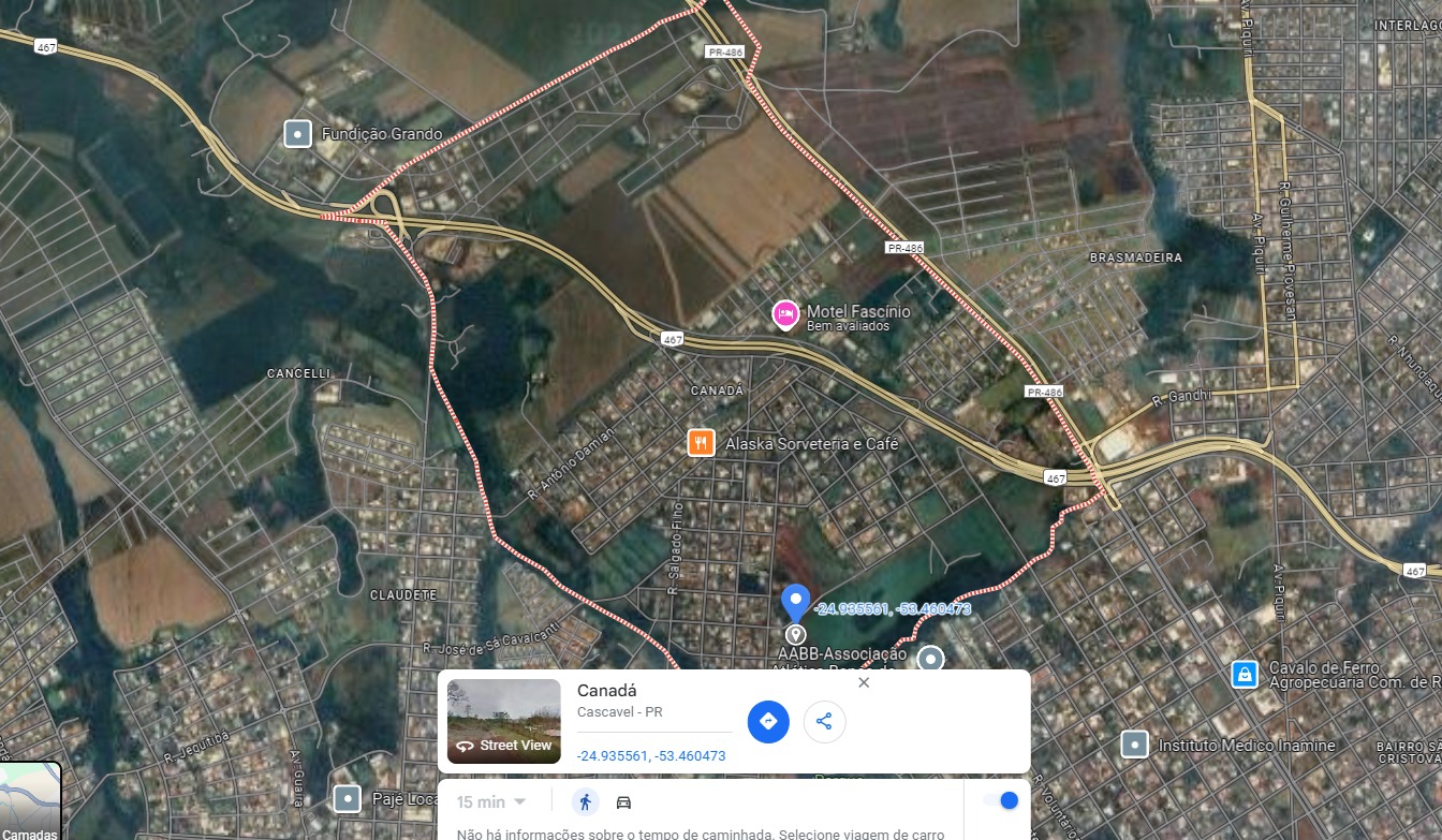 TERRENO COM 29.962,31 M2 NO BAIRRO CANADÁ EM CASCAVEL PR. ( FUNDOS COM CONDOMÍNIO TOM JOBIM)