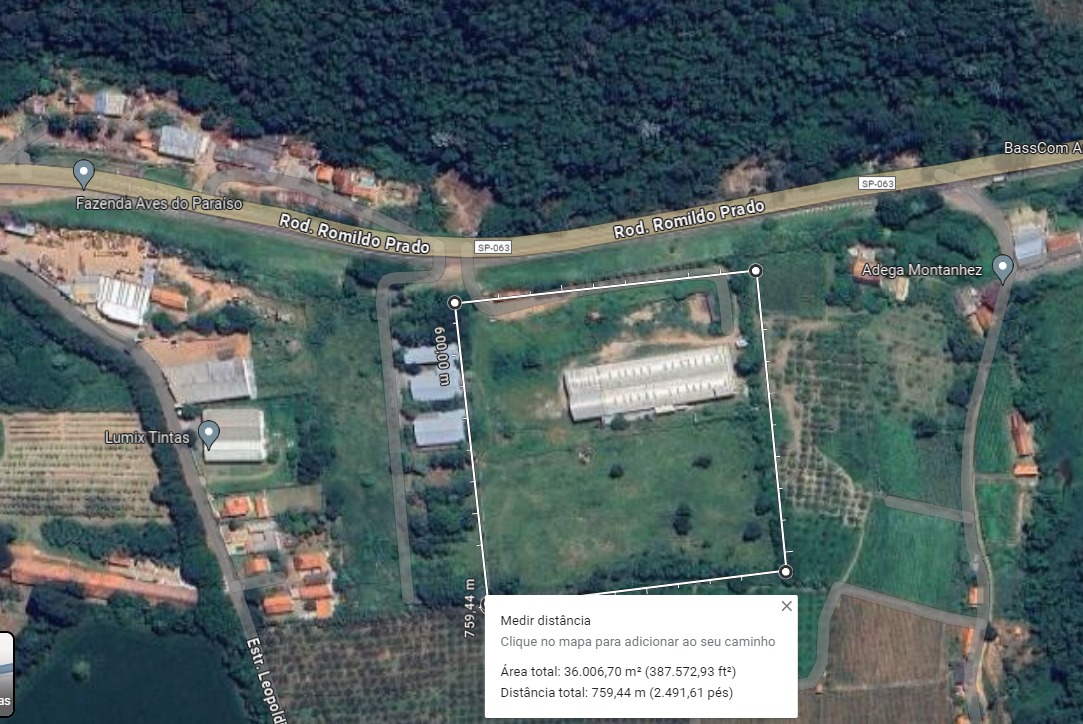 AREA INDUSTRIAL 36 MIL METROS QUADRADOS.