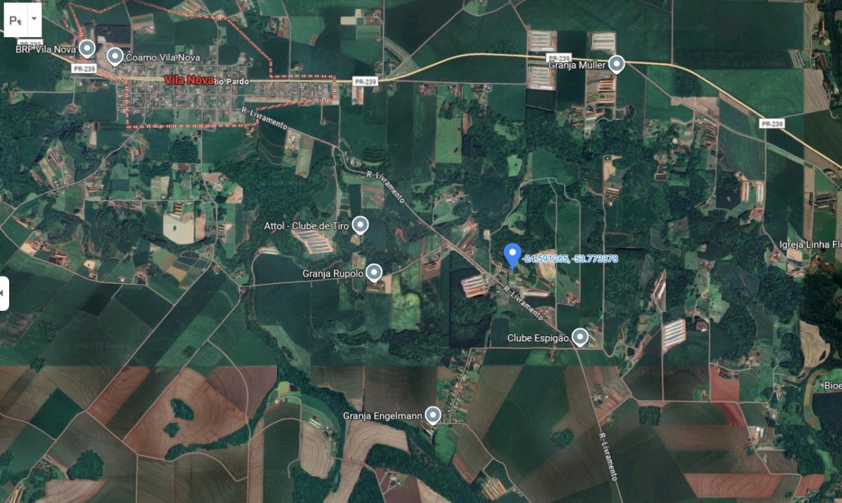 Lote Rural Com 20.000 M2 Em Toledo Pr ( Distrito Vila Nova), localizado em Toledo - PR