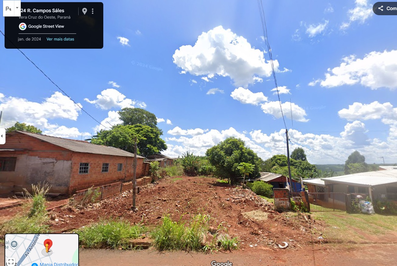 TERRENO COM 442 M2 EM VERA CRUZ OESTE PR (Bairro Jardim  América- Rua campos Salles, 224 )